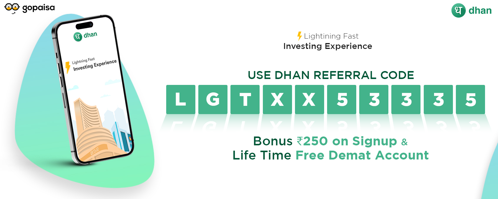 Use Dhan Referral Code 2023 & Get Free Demat Account, Rs.250 Signup Bonus